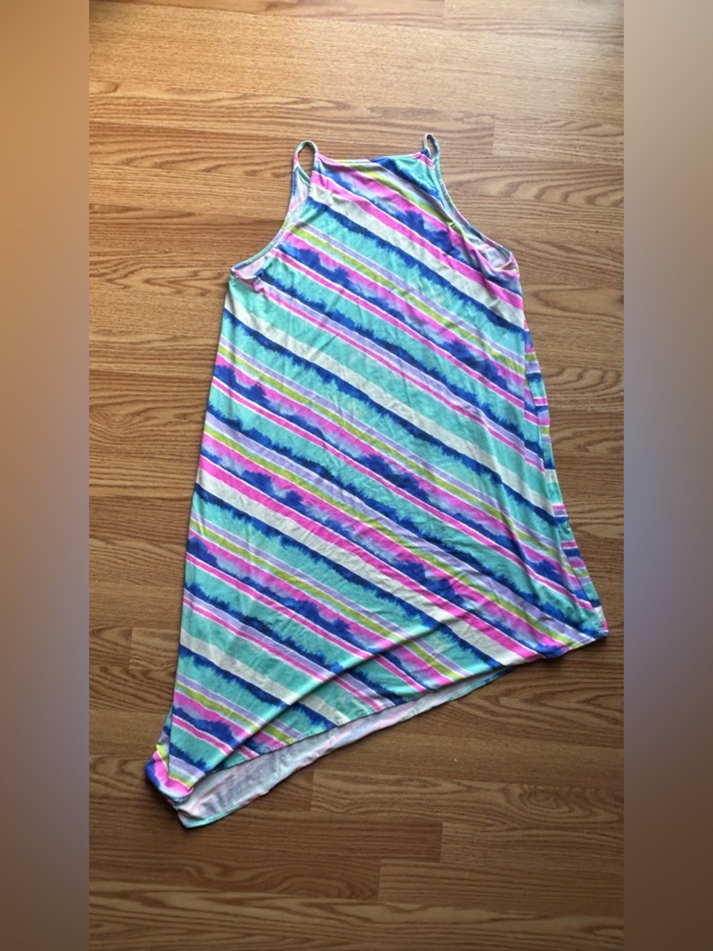 Lilly Pulitzer Magnolia Asymmetrical Midi Ceviche Dress US Size L